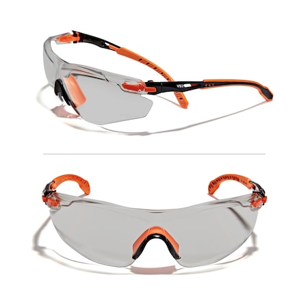 Defender Safety VS3, Safety Glasses, Tinted Lens, Orange Frame, 1 PR OF-VS3-85